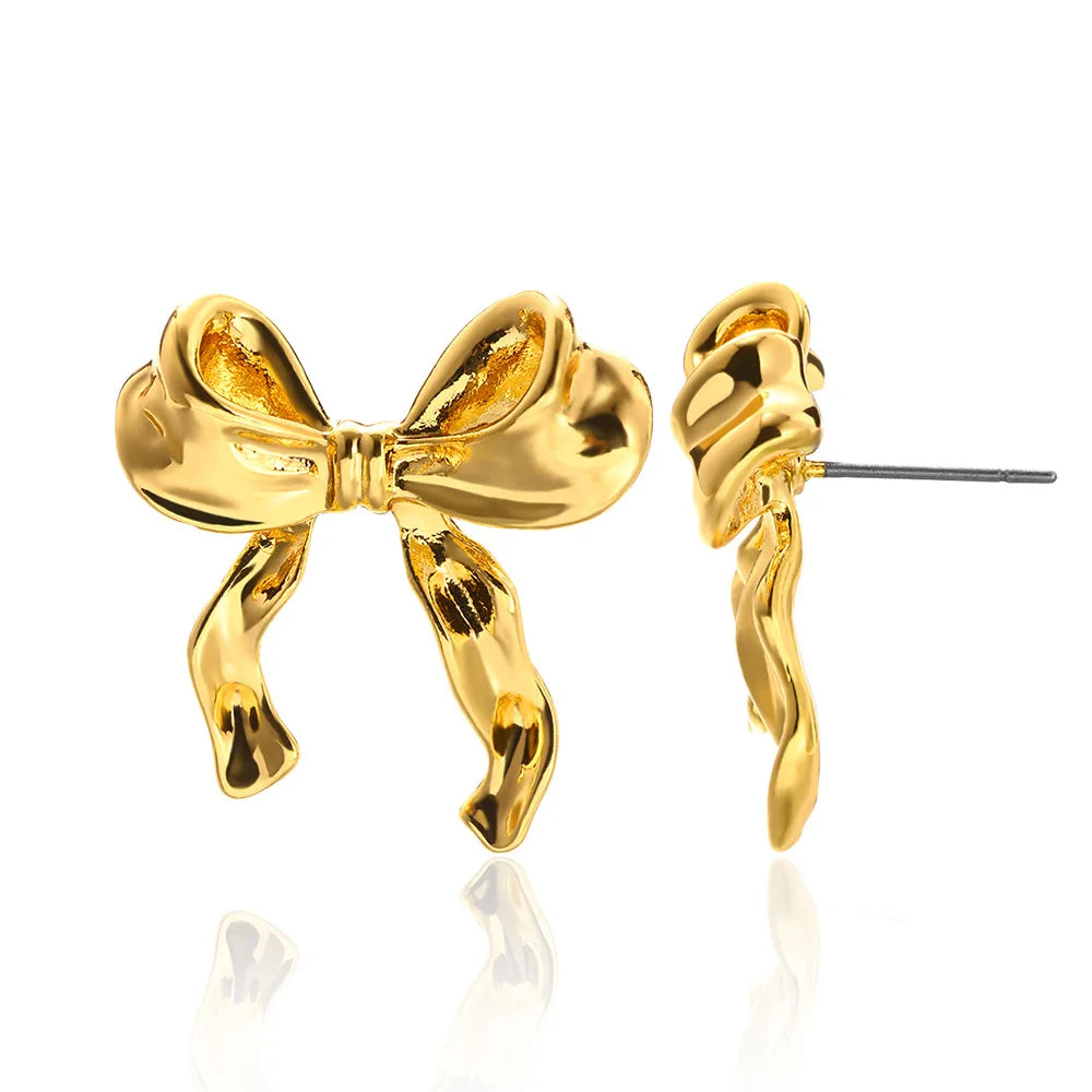 Vintage Summer Starfish Stainless Steel Stud Earrings For Women Simple Star Shell Earrings Stud Ocean Party Jewelry Gift 2024